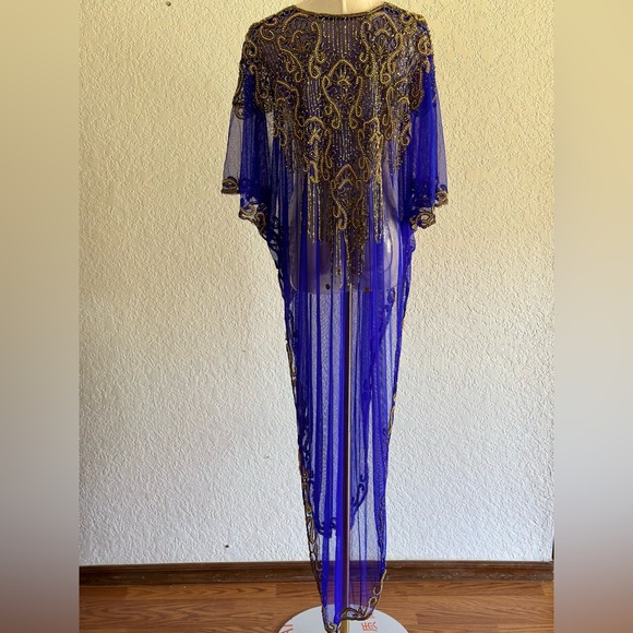 Kimono 👘 Cover Up. Free Size. One Size. Gold Gemstones 💎 - Picture 4 of 6